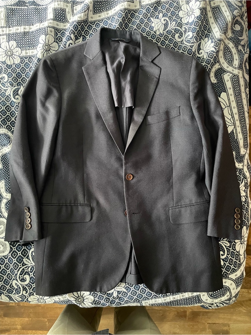 Brooks brothers 100% wool dark navy blue blazer 40S
